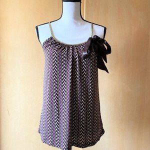 NWOT Sz S Rampage Multicolored Chevron Tank Top